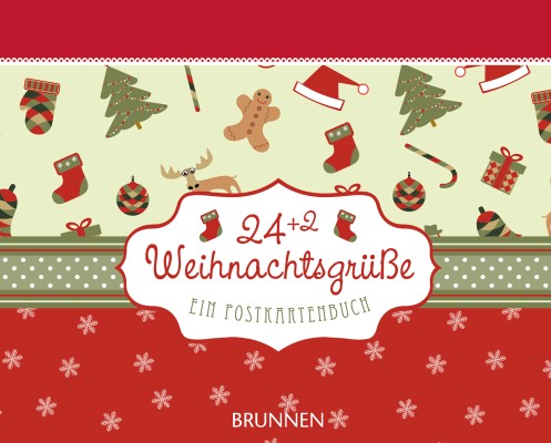 24 + 2 Weihnachtsgrüße - Aufstellbuch