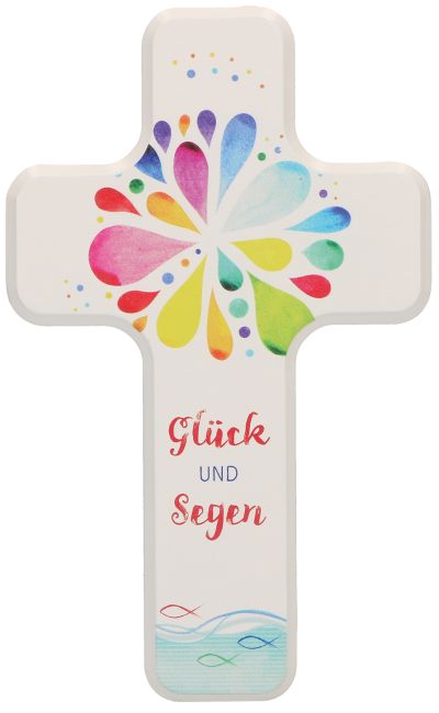 Holzkreuz für Kinder Glück und Segen