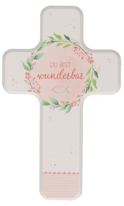 Holzkreuz für Kinder Du bist wunderbar