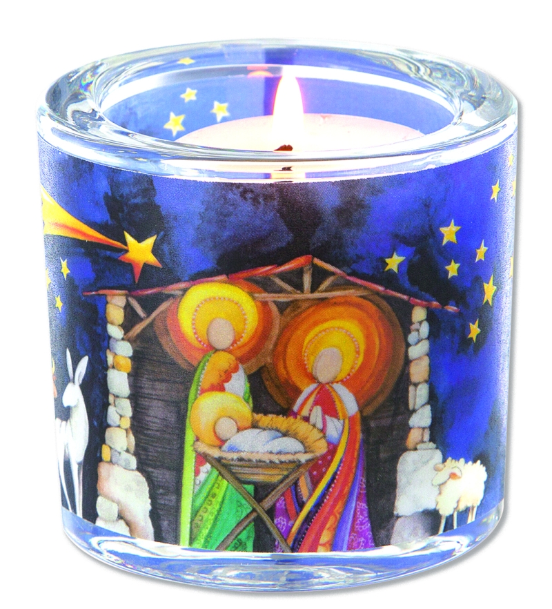 Windlicht LichtMomente Weihnachten-Krippe