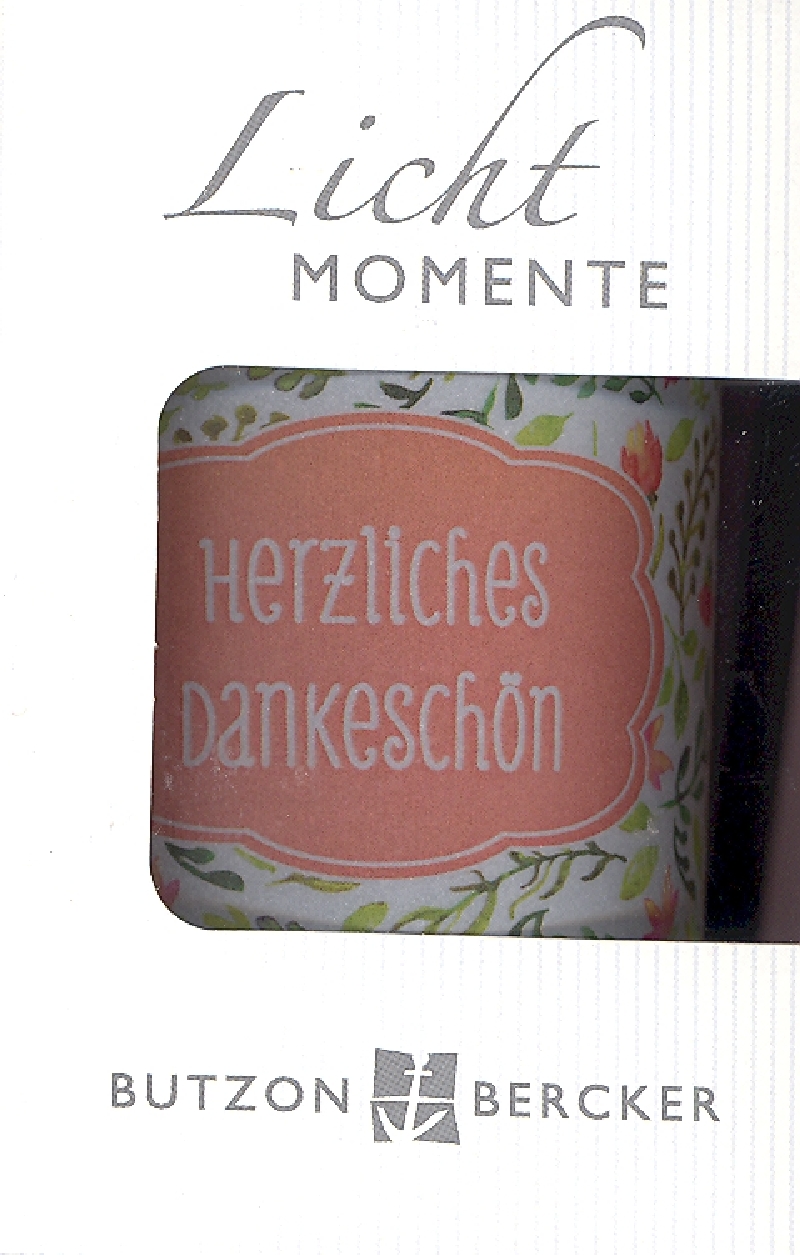 Windlicht LichtMomente Herzliches Dankeschön