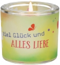 Windlicht LichtMomente Viel Glück und alles Liebe