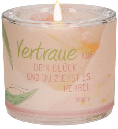 Windlicht LichtMomente Glück