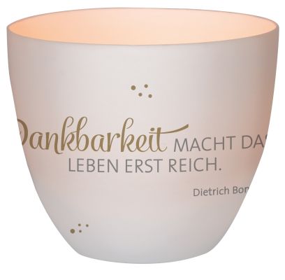 Windlicht LichterZeit Dankbarkeit