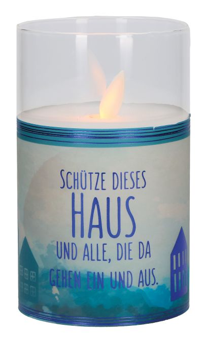 LED-Glaswindlicht Haussegen