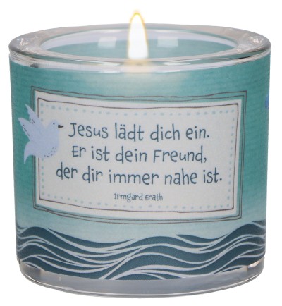 Windlicht LichtMomente Jesus lädt dich ein