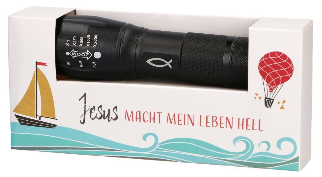 Taschenlampe Jesus macht mein Leben hell