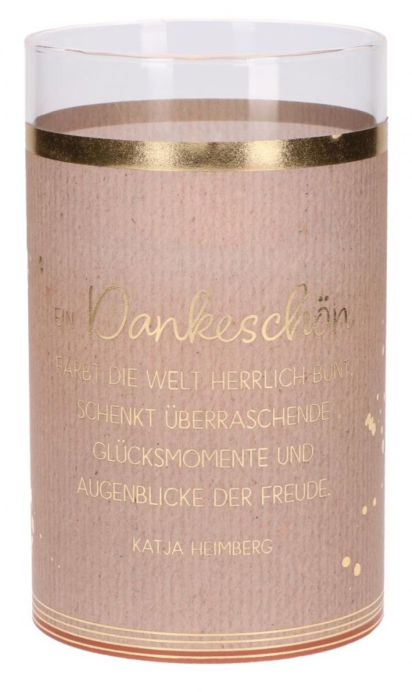LED-Glaswindlicht Dankeschön