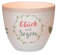 Windlicht LichterZeit Glück und Segen