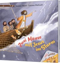 Zwei Mäuse mit Jesus im Sturm