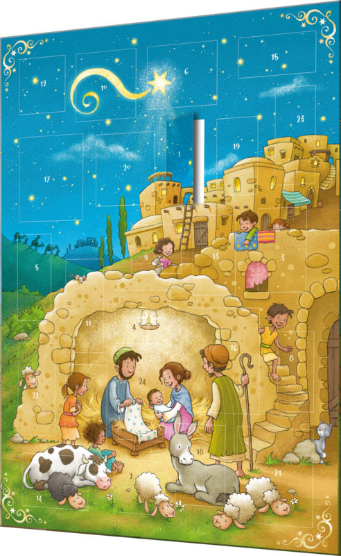 Der magnetische Adventskalender - Ein kleiner Stall in Betlehem