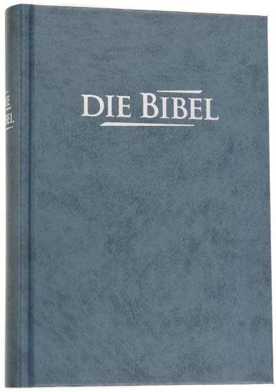 Die Bibel - Taschenbibel, grau-blau