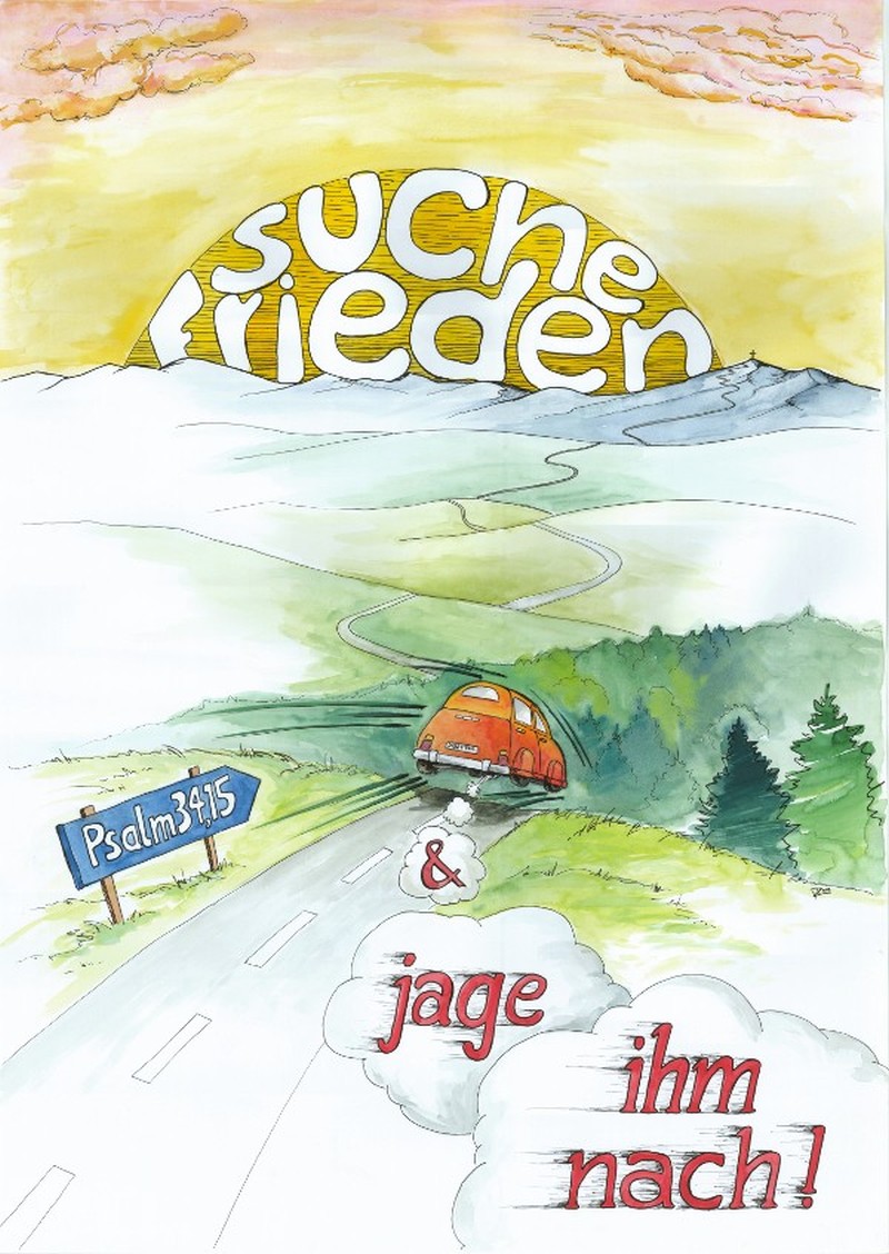 Jahreslosung 2019 - Poster A2 Motiv Landschaft