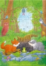 Puzzle - Fuchs und Dachs