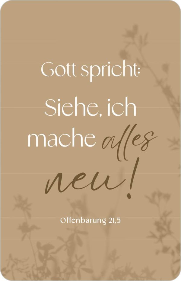 Jahreslosung 2026 - Kalenderkärtchen Schattenspiel