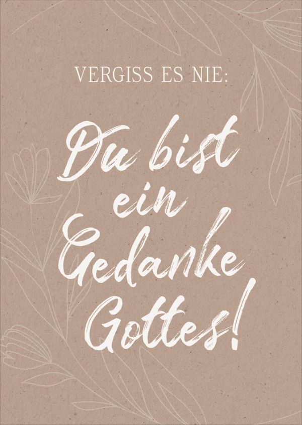 Postkarten Gedanke Gottes 12 Stk.