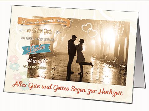 Faltkarten Hochzeit,