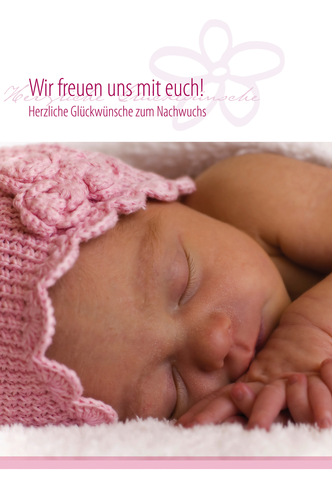 Faltkarte Wir freuen uns mit euch