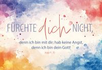 Jahreslosung 2027 - Postkarten Bunte Farben 10er Set
