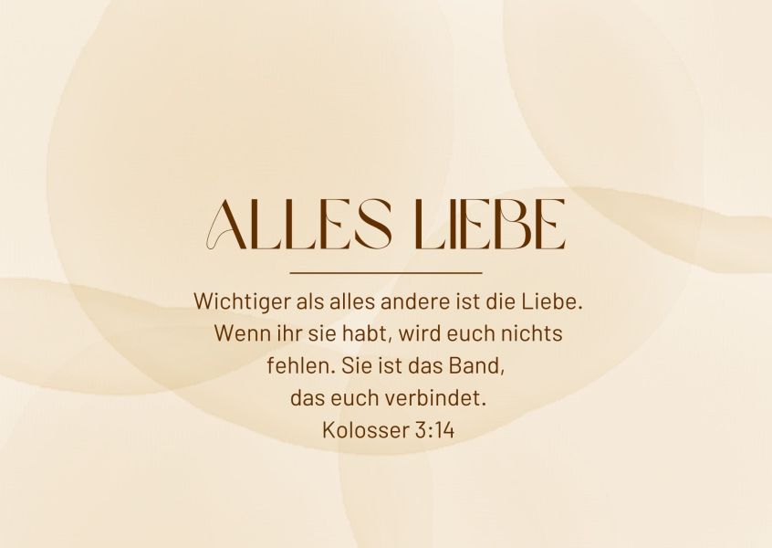 Postkarte Alles Liebe