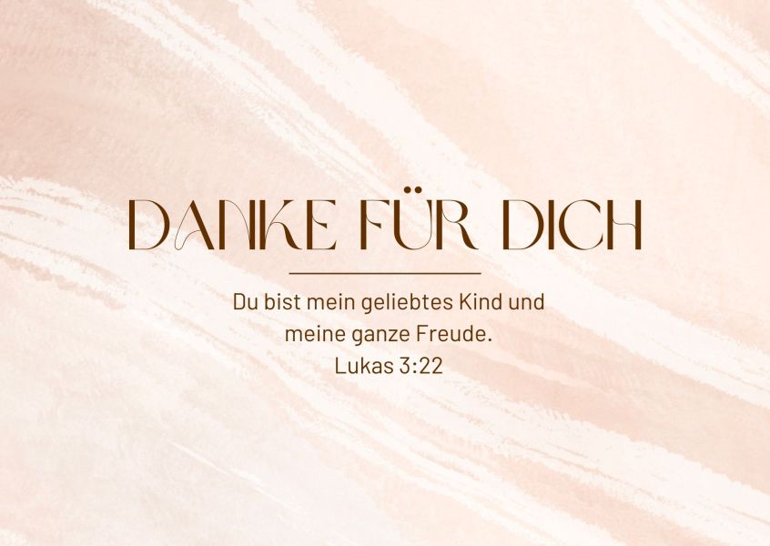 Postkarte Danke für Dich