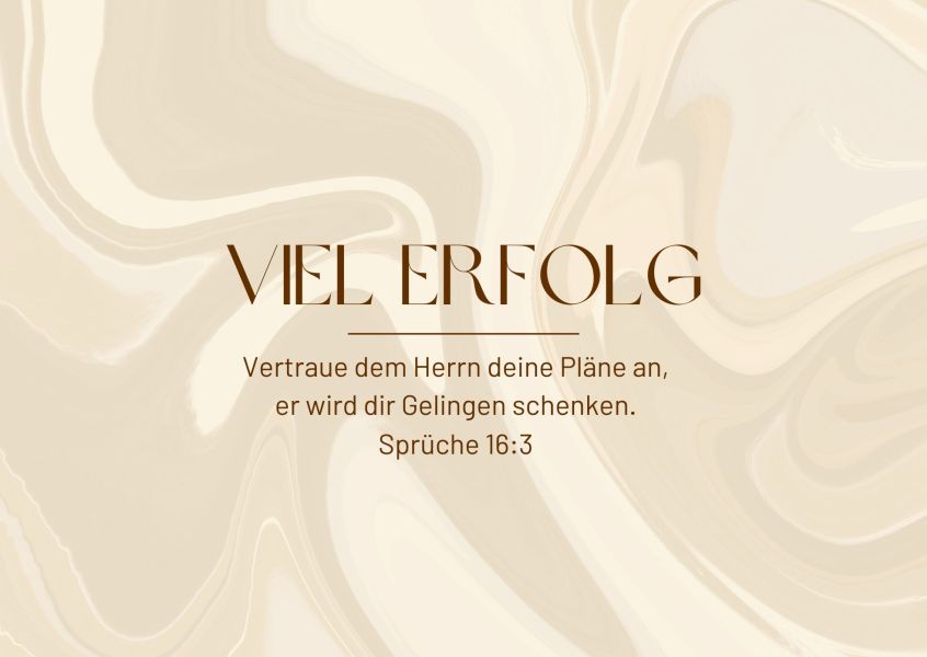 Postkarte Viel Erfolg