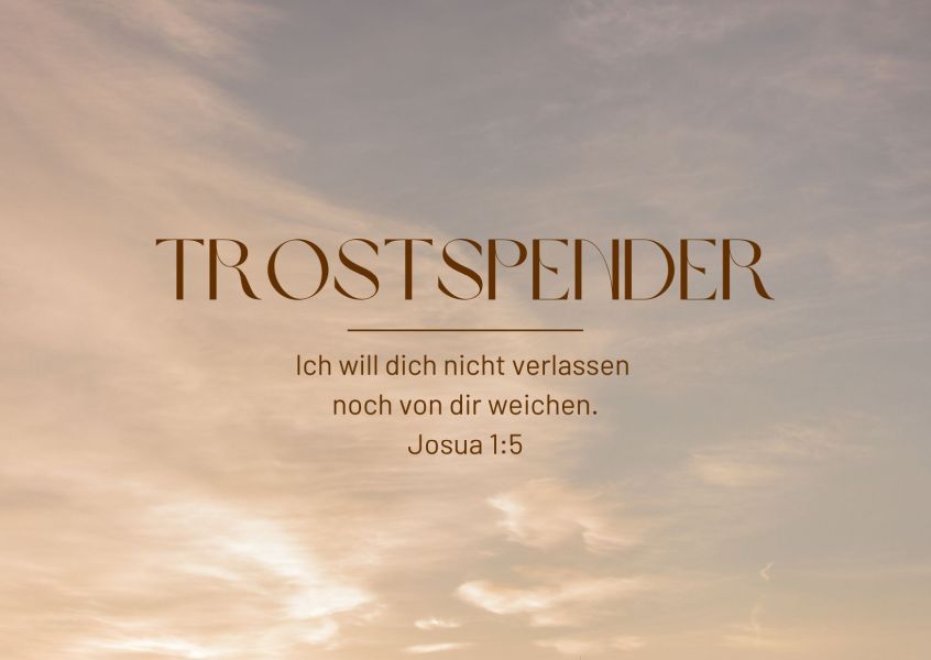 Postkarte Trostspender