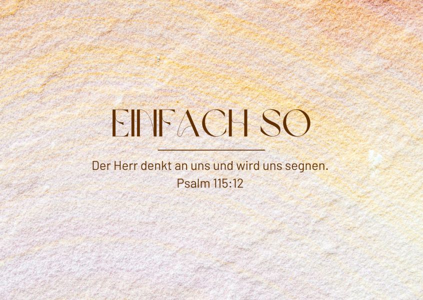Postkarte Einfach so