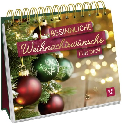 Besinnliche Weihnachtswünsche für dich - Aufstellbuch