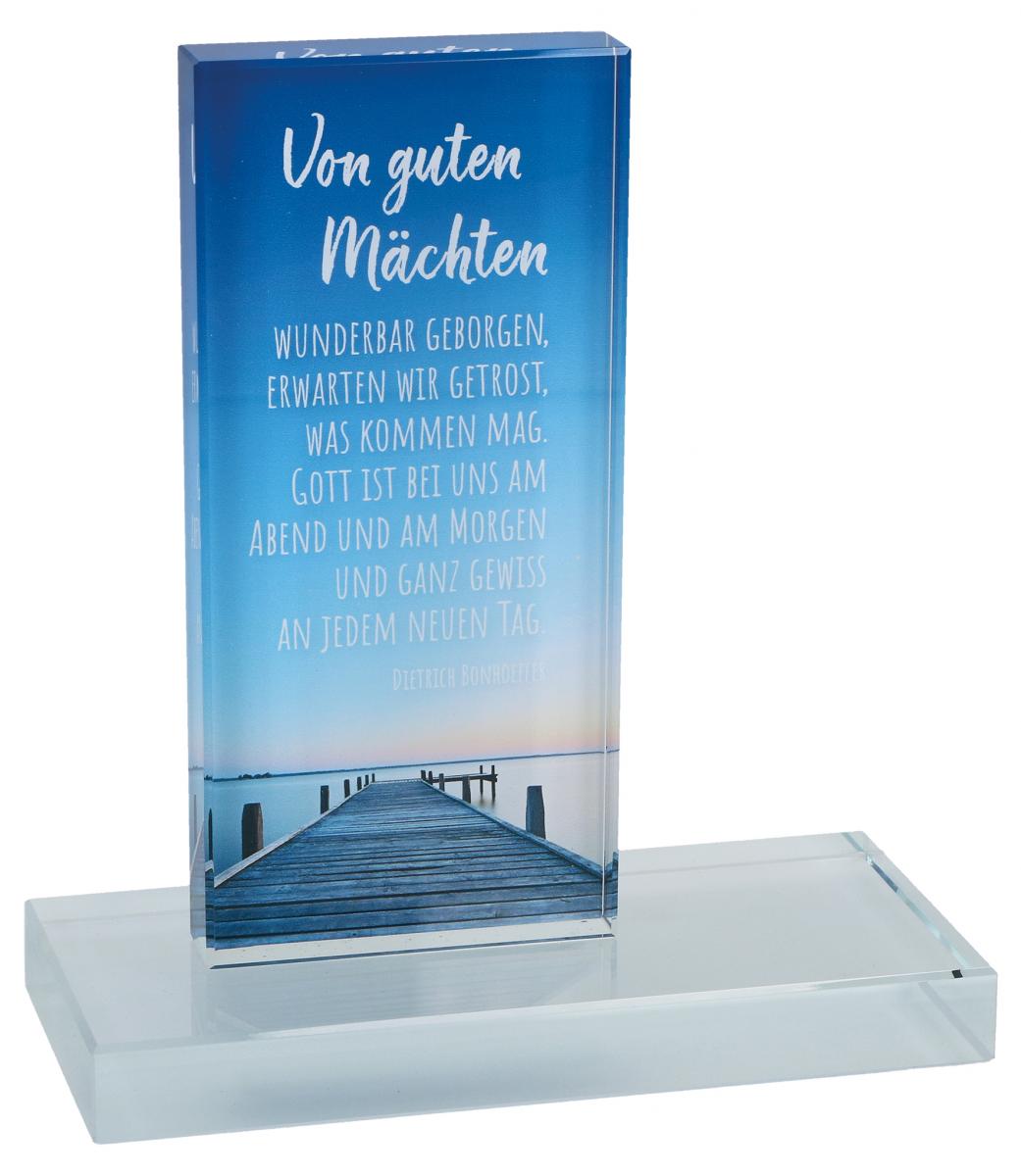 Von guten Mächten Glasstele|