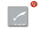 Serviette Sternprägung silber