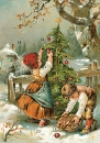 O du fröhliche (Adventskalender-Karte)|Klappkarte mit Umschlag