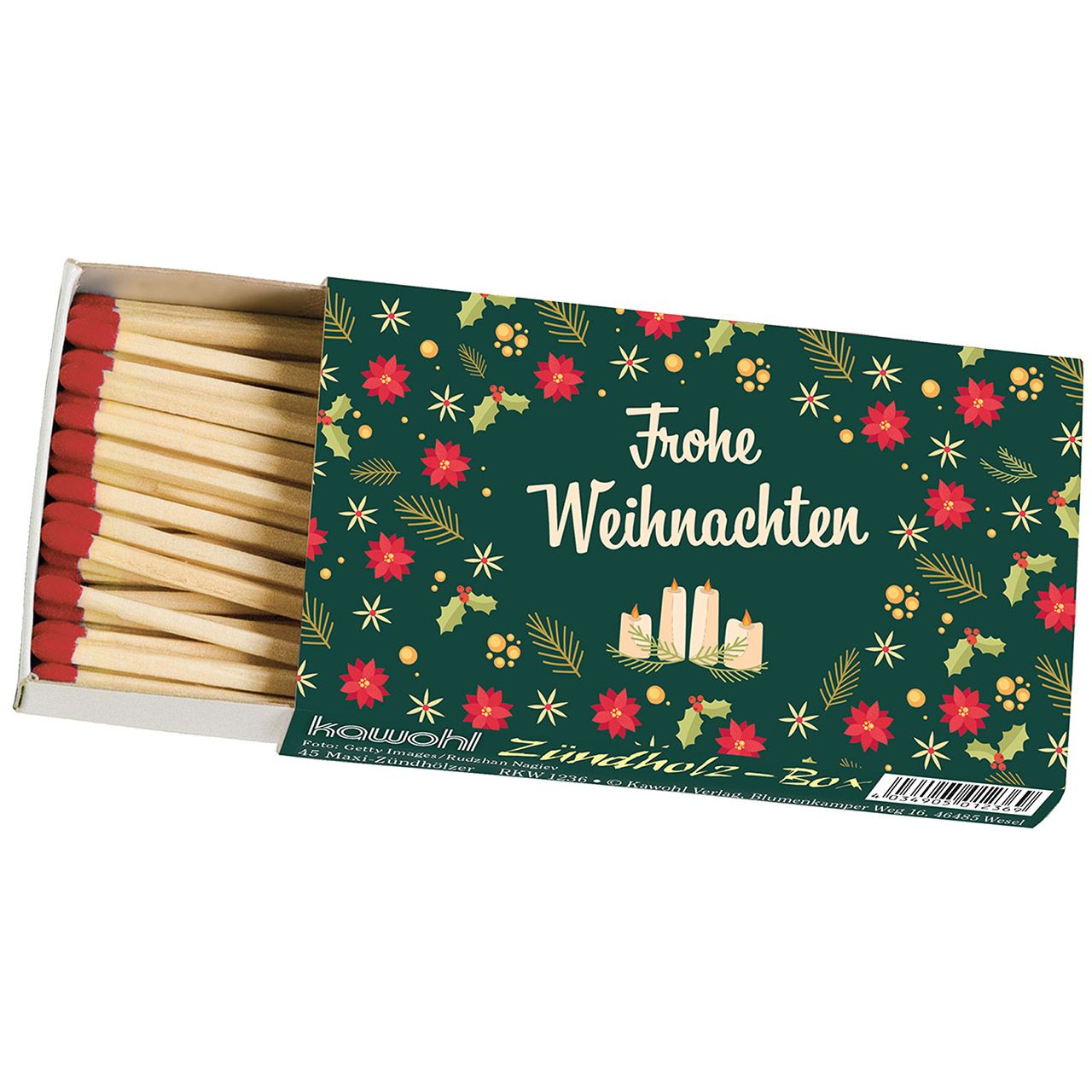 Zündholzbox - Frohe Weihnachten