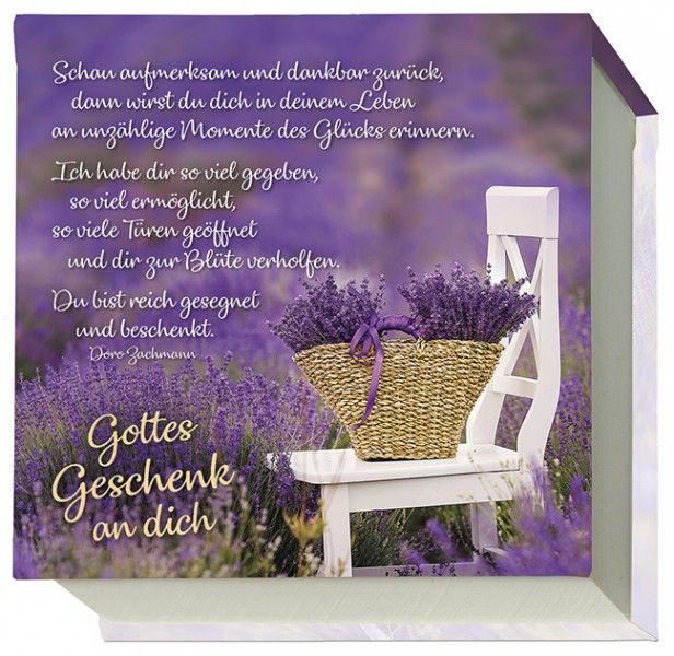 Notizblock: Gottes Geschenk an dich