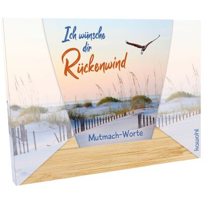 Postkarten-Aufstell - Etui: Ich wünsche dir Rückenwind