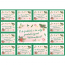 O du fröhliche (12 Aufkleber-Grußkarten Weihnachten)