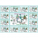 Du bist ein Geschenk (12 Aufkleber-Grußkarten Weihnachten)