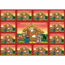 Fröhliche Weihnachten (12 Aufkleber-Grußkarten Weihnachten)