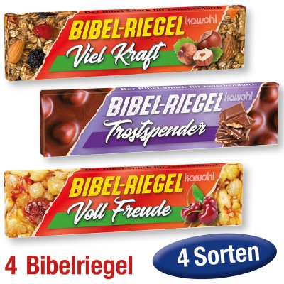 Spar-Paket: 4 Bibelriegel