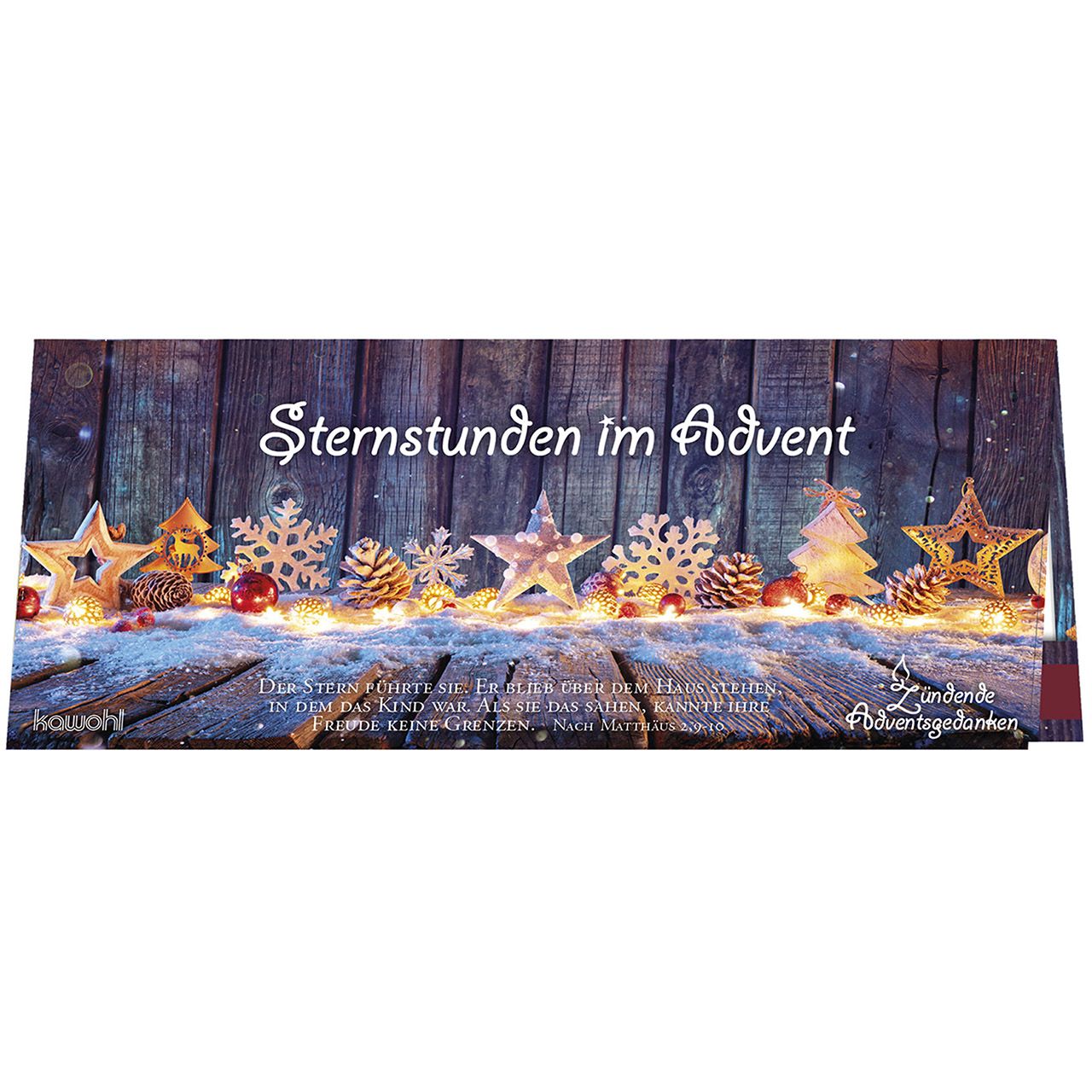 Streichholz-Adventskalender Sternstunden im Advent
