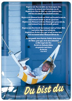 Metallic-Card: Du bist du