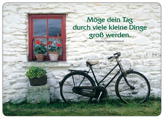 Metallic-Card: Möge dein Tag