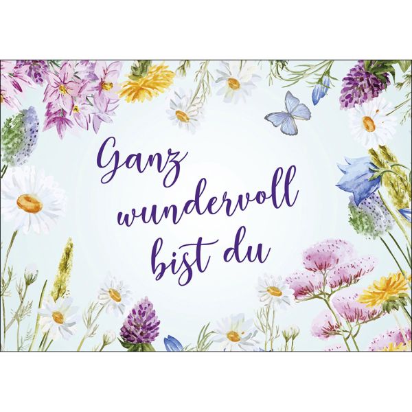 Postkarten: Ganz wundervoll, 4 Stück