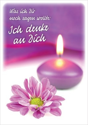 Postkarten: Ich denke an Dich, 4 Stück