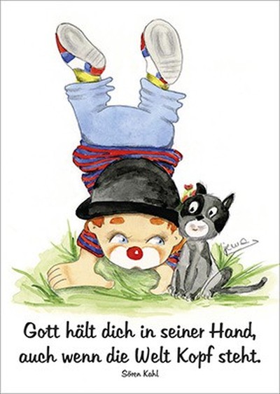 Postkarten: Gott hält dich in seiner Hand, 4 Stück