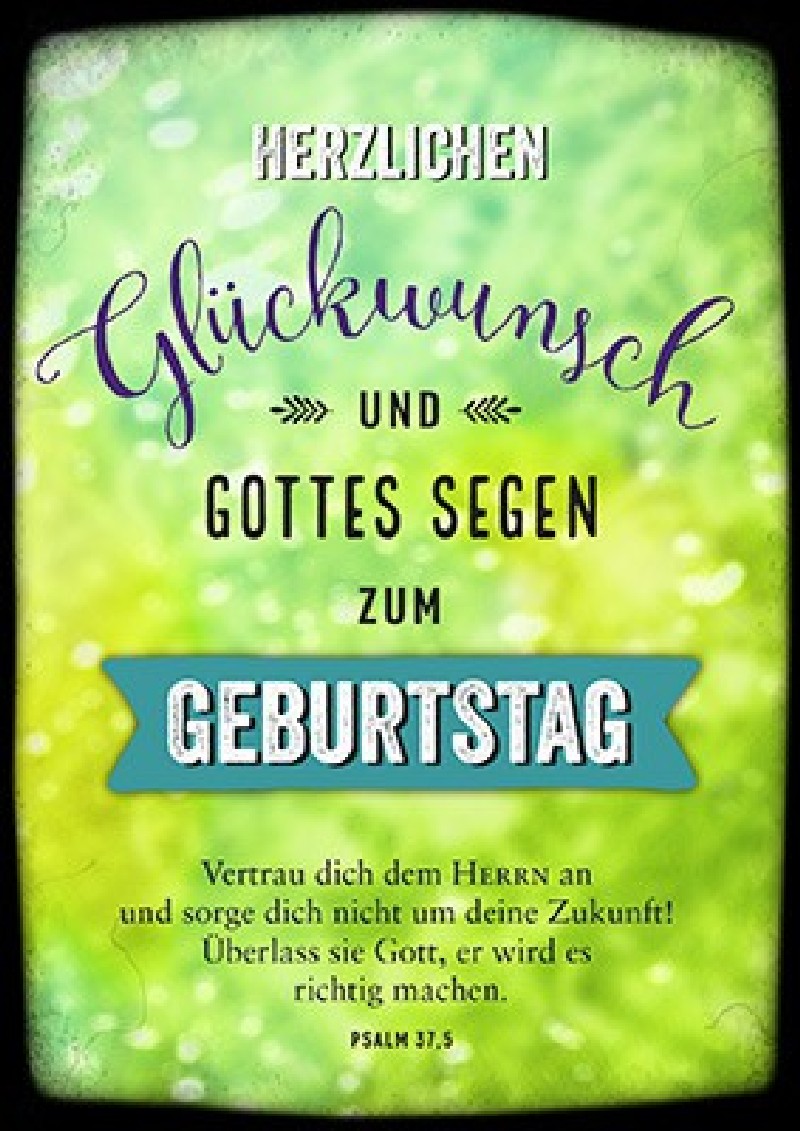 Postkarten: Herzlichen Glückwunsch und Gottes Segen, 4 Stück