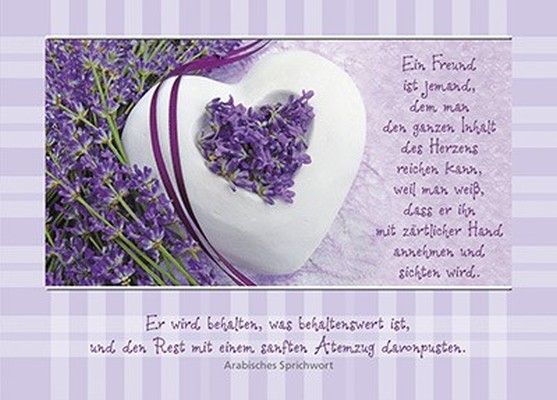 Postkarten: Ein Freund, ist jemand, 4 Stück