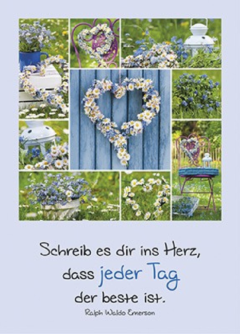 Postkarten: Schreib es dir ins Herz, 4 Stück