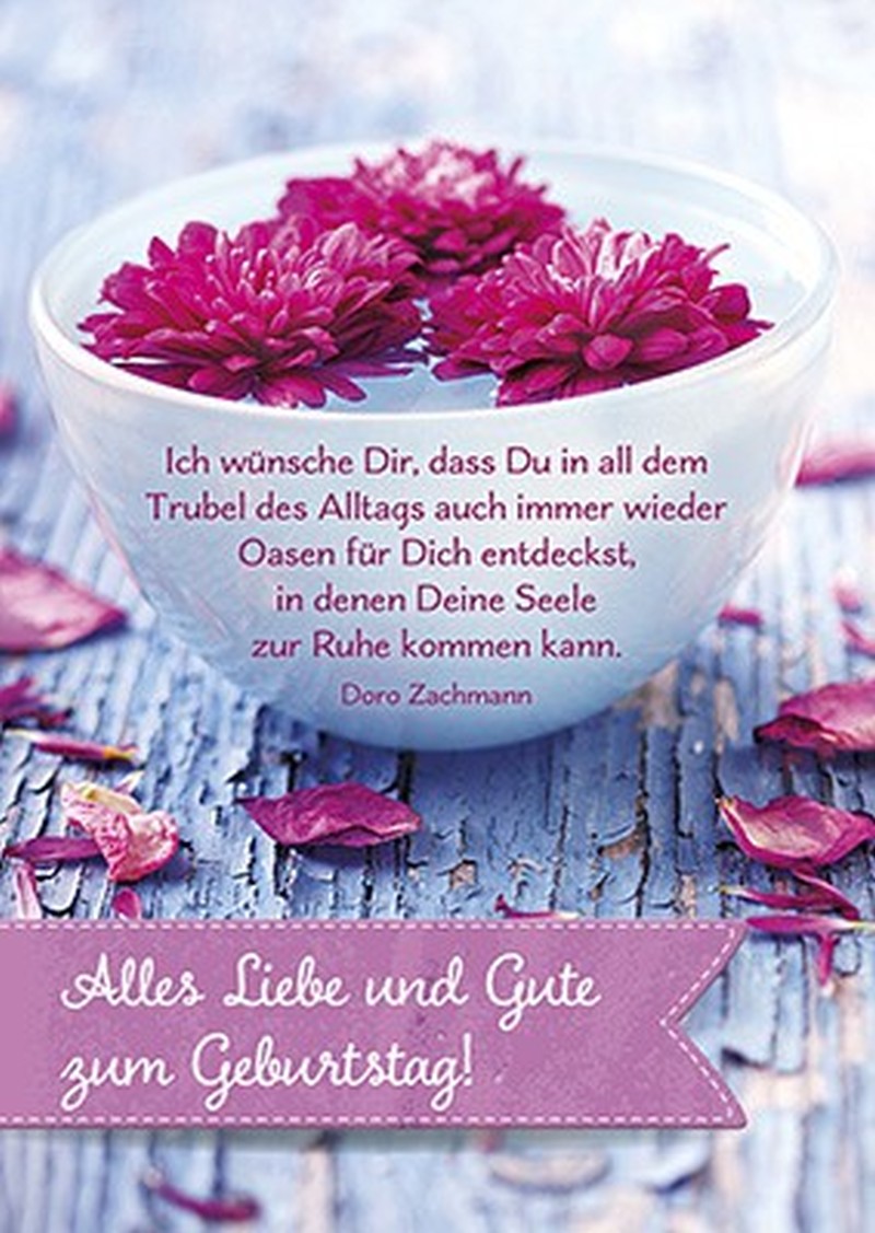 Postkarten: Alles Liebe und Gute, 4 Stück