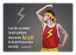 Postkarten: Lass dir an meiner Gnade genügen, 4 Stück